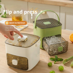 Ice Cube Tray with Storage Bin and Scoop