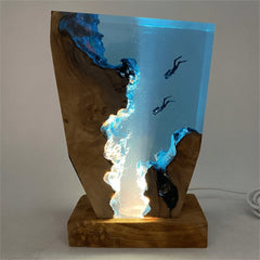 Diver frozen in light, Night Light, Scuba Diving Deep Sea Exploration( Best Gift 🎁 )