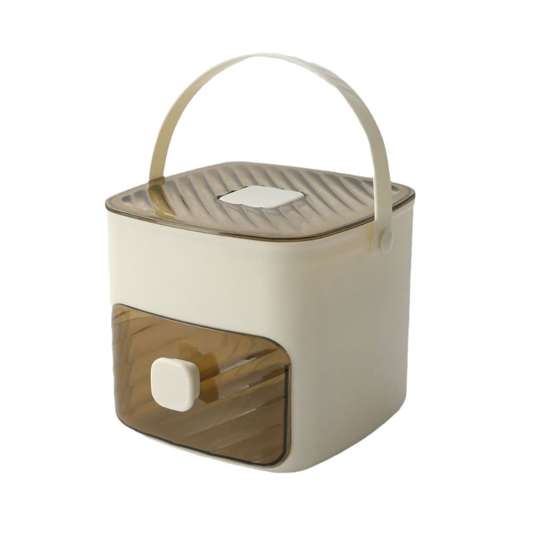 Ice Cube Tray with Storage Bin and Scoop